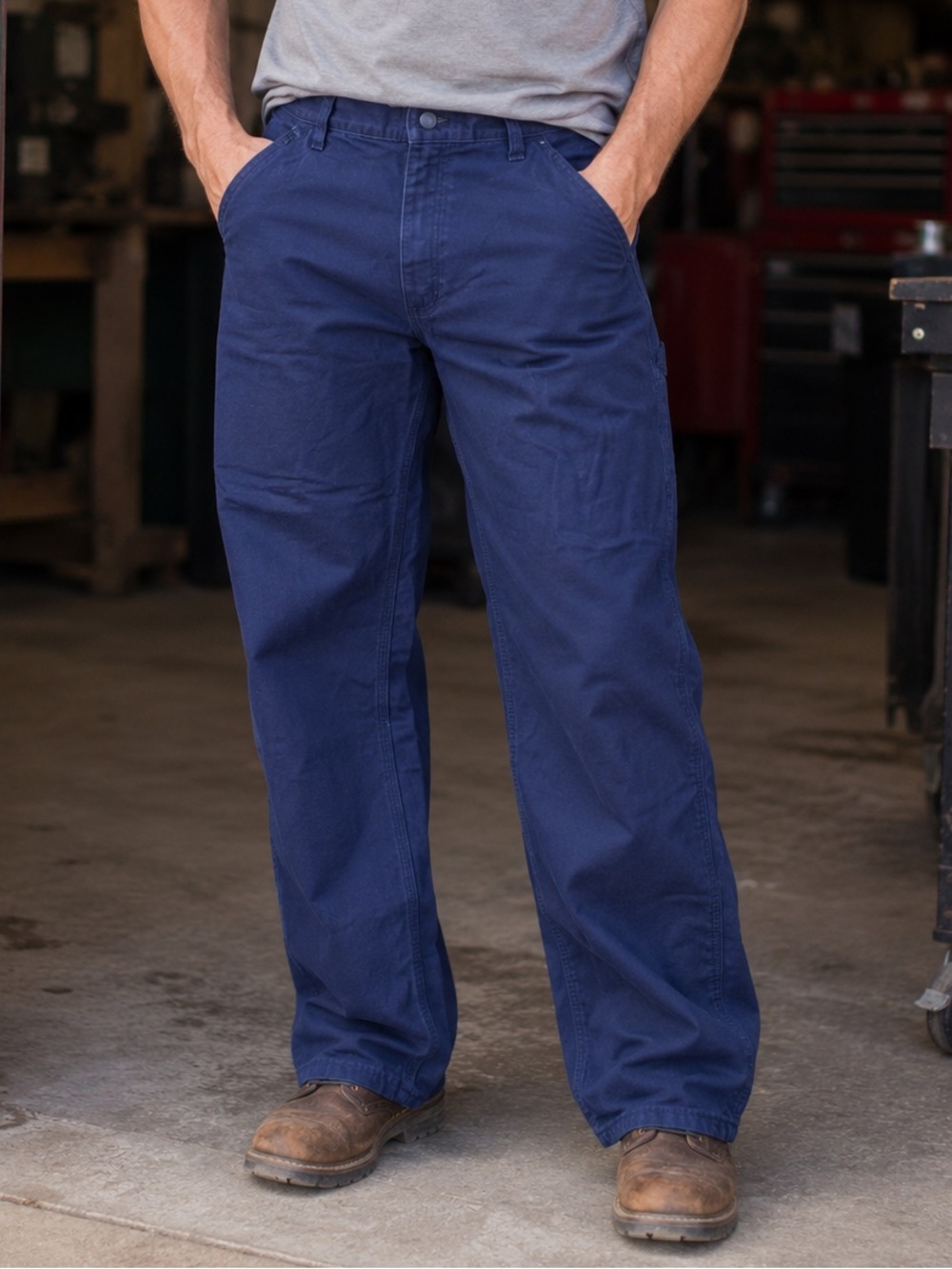 Carhartt FRB159 FR CAT 2 Relaxed Fit Work Pants 38x32 Navy Flame Resistant Pants